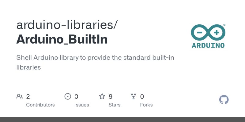 GitHub - arduino-libraries/Arduino_BuiltIn: Shell Arduino library to ...