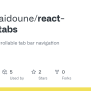 GitHub - Maherzaidoune/react-native-tabs: React-native Scrollable Tab ...