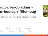 Github Magicxor React Admin Repro Boolean Filter Bug Boolean Filter