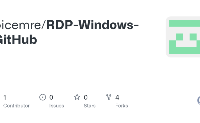 GitHub - Picemre/RDP-Windows-GitHub