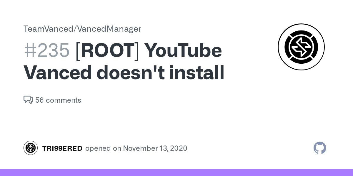 App is used to install youtube vanced and microg in a simple way by team vanced. Root Youtube Vanced Doesn T Install Issue 235 Ytvanced Vancedmanager Github