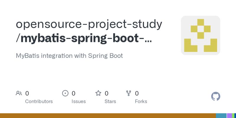 GitHub - opensource-project-study/mybatis-spring-boot-starter: MyBatis ...