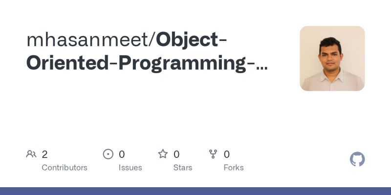 Github Mrctmgr Object Oriented Programming Example In This Example - Best Landscape Photos in HD