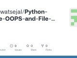 Github Sejal0021 Python Code Oops And File System