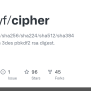 GitHub - Mygityf/cipher: Cipher For Sha1/sha256/sha224/sha512/sha384 ...