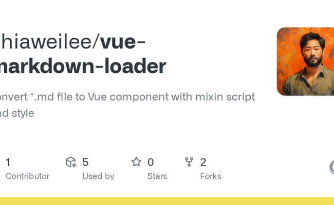 GitHub - Chiaweilee/vue-markdown-loader: Convert *.md File To Vue ...
