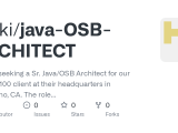 Github Dikki Java Osb Architect We Are Seeking A Sr Java Osb