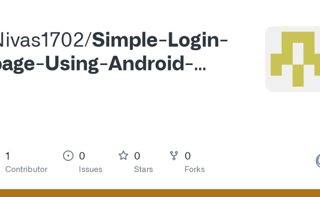 GitHub - Nivas1702/Simple-Login-page-Using-Android-Studio