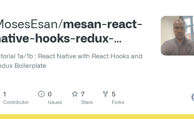 GitHub - MosesEsan/mesan-react-native-hooks-redux-boilerplate: Tutorial ...