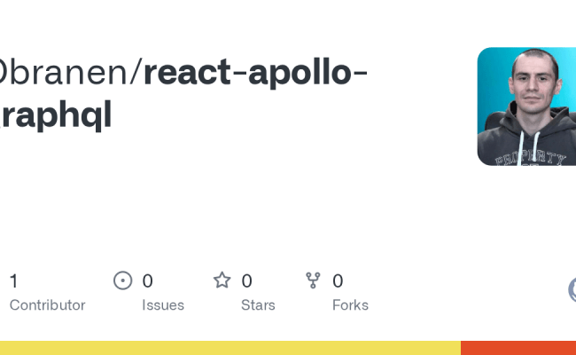 GitHub - Obranen/react-apollo-graphql