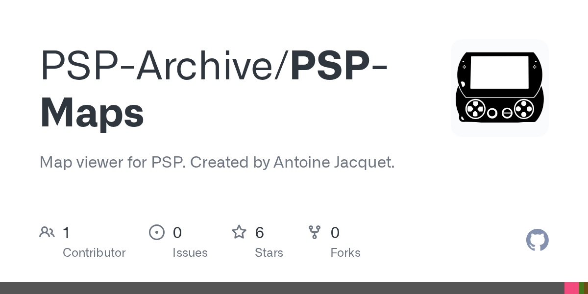 Github PSP Archive Maps Map Viewer For Created By Antoine.