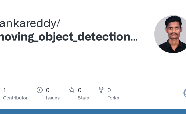 GitHub - Yankareddy/moving_object_detection_using_opencv