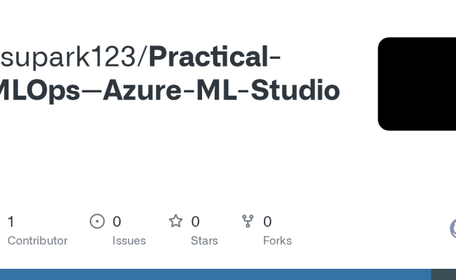 GitHub - Jisupark123/Practical-MLOps--Azure-ML-Studio
