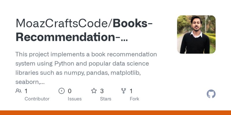 Github Moazcraftscode Books Recommendation System In Python Using Machine Learning This - Best City Backgrounds in Ultra HD