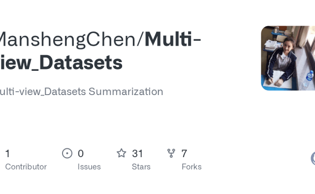 GitHub - ManshengChen/Multi-view_Datasets: Multi-view_Datasets ...