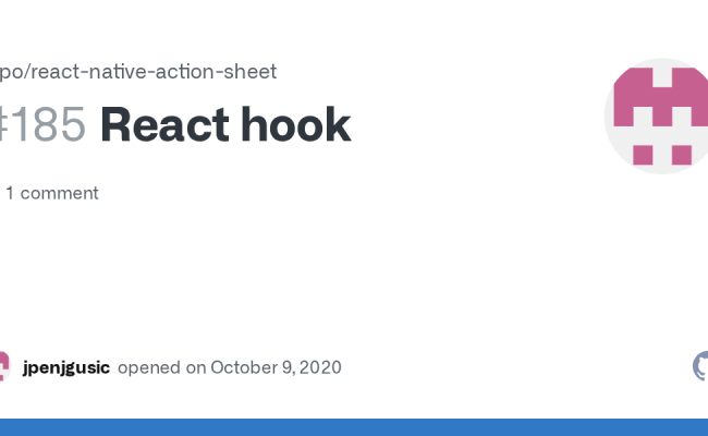 React Hook · Issue #185 · Expo/react-native-action-sheet · GitHub