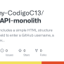 GitHub - Academy-CodigoC13/github-API-monolith: This Example Includes A ...