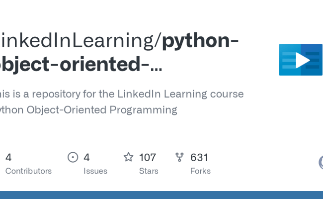 Pull Requests · LinkedInLearning/python-object-oriented-programming ...