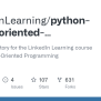 Pull Requests · LinkedInLearning/python-object-oriented-programming ...