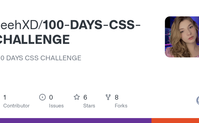 GitHub - LeehXD/100-DAYS-CSS-CHALLENGE: 100 DAYS CSS CHALLENGE