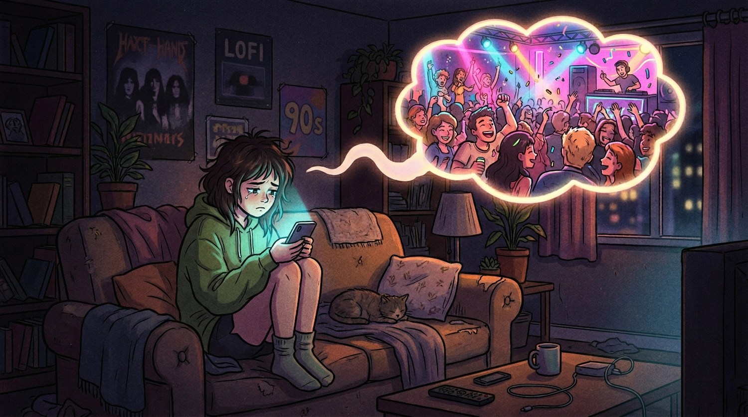 FOMO: La ansiedad de quedarte en casa un sábado
