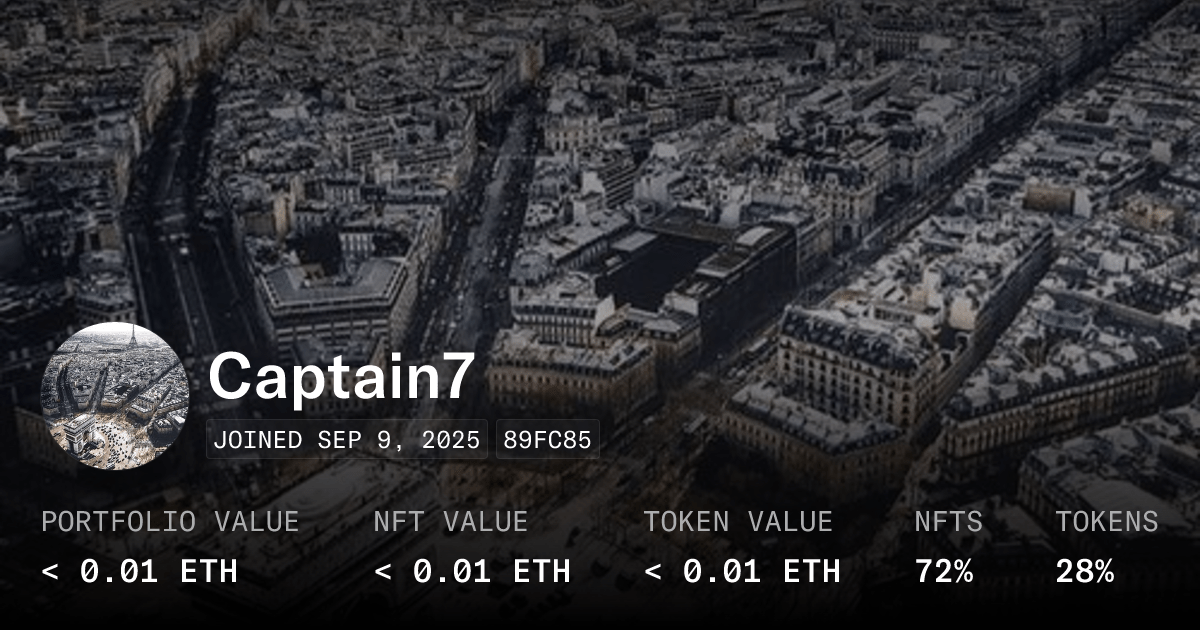 Captain7 Profile Opensea