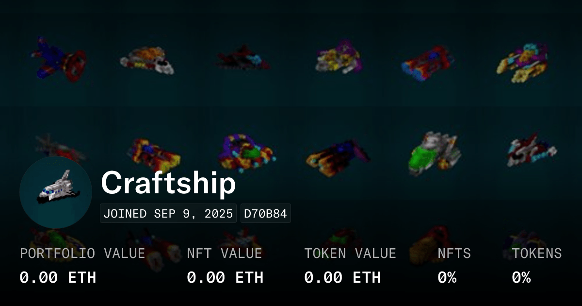 Craftship Profile Opensea