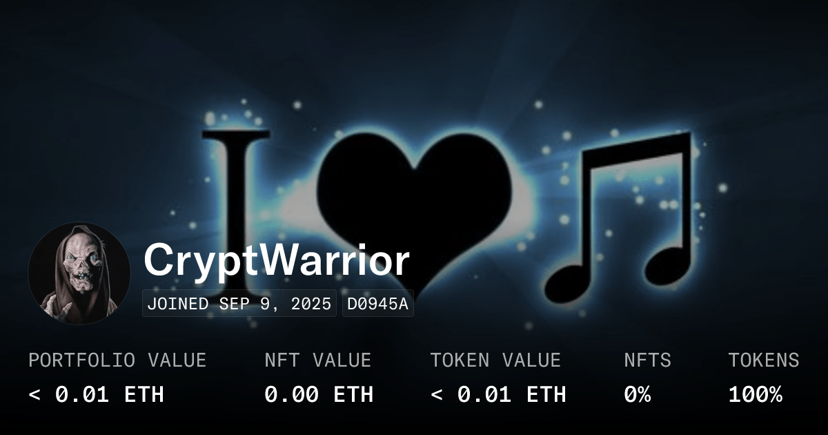 Cryptwarrior Profile Opensea