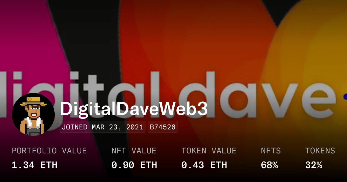 Digitaldaveweb3 Profile Opensea