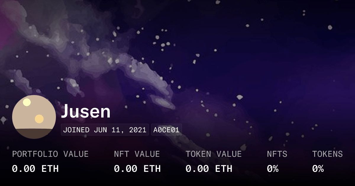 Jusen Profile Opensea