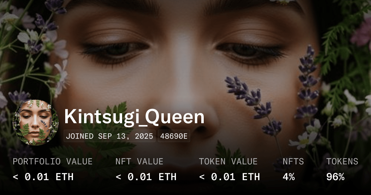 Kintsugi Queen Profile Opensea