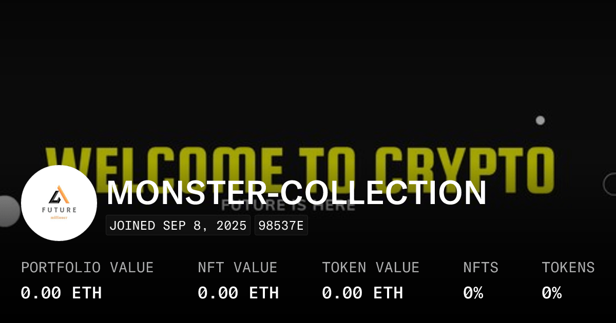 Monster Collection Profile Opensea