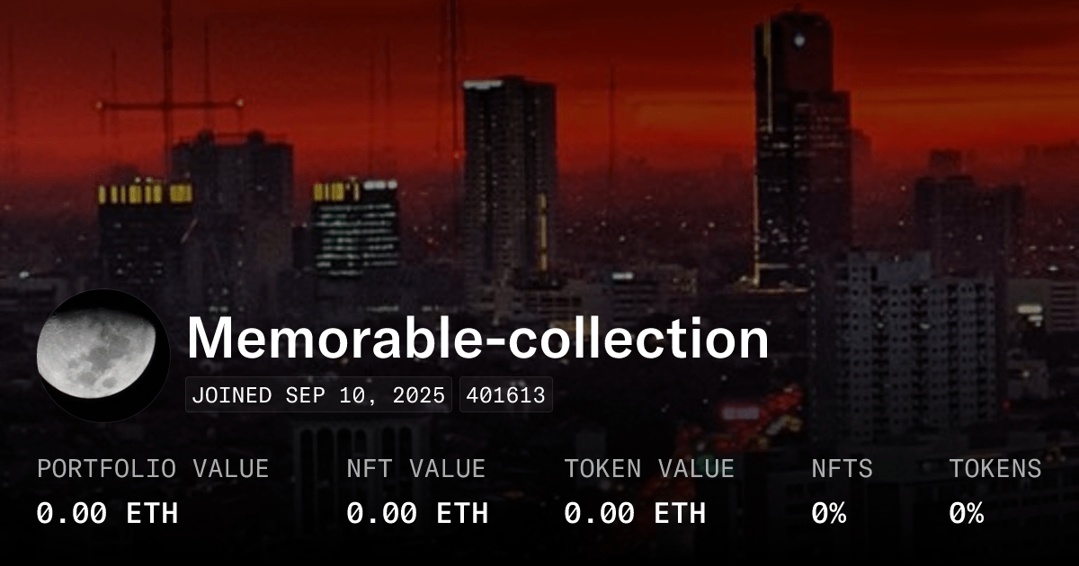 Memorable Collection Profile Opensea