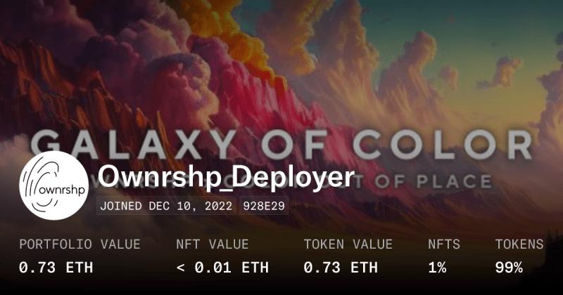 Zipsharks Deployer Profile Opensea - Premium Colorful Background Gallery - High Resolution