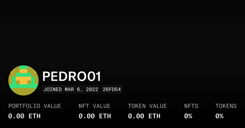 Pedro01 Profile Opensea - Perfect Mountain Pattern - High Resolution