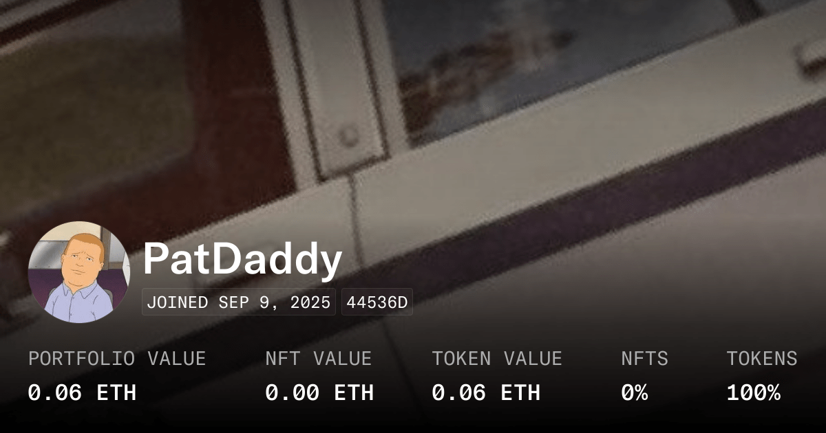 Patdaddy Profile Opensea