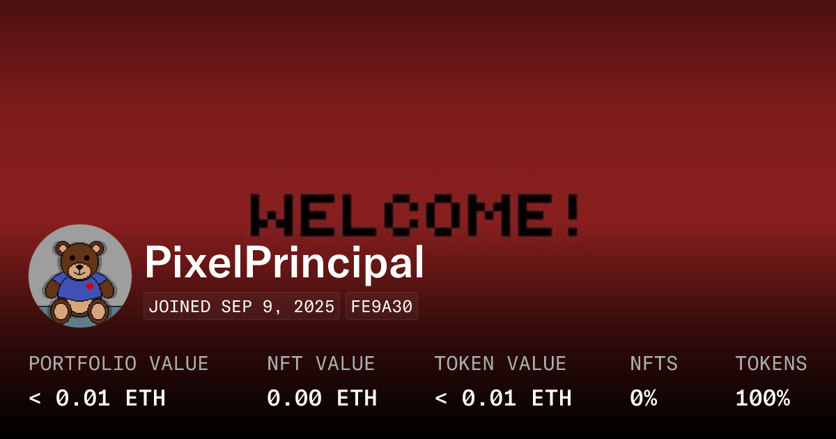 Pixelprincipal Profile Opensea