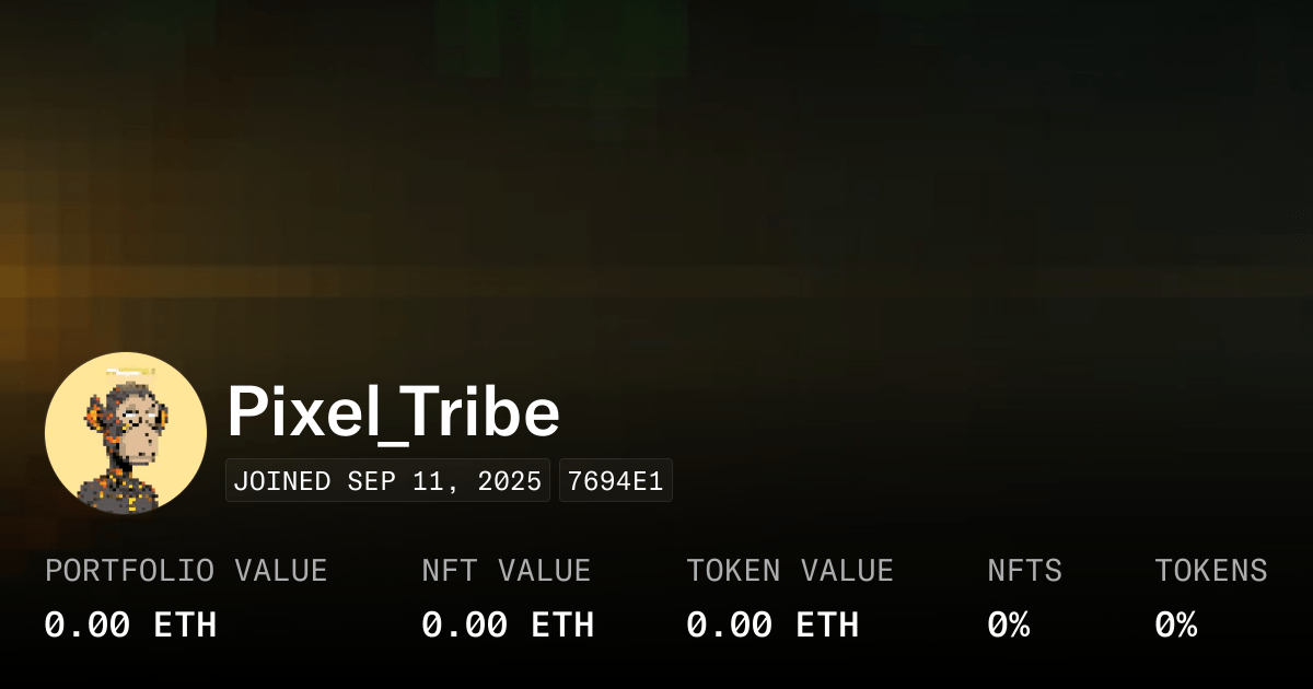 Pixel Tribe Profile Opensea