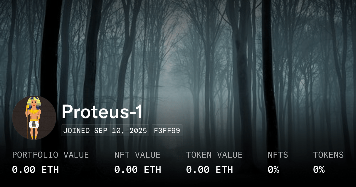 Proteus 1 Profile Opensea