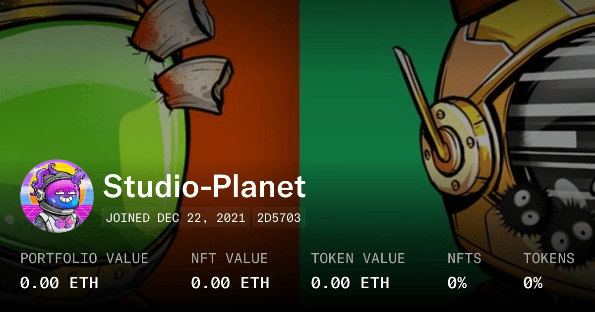 Studio Planet Profile Opensea