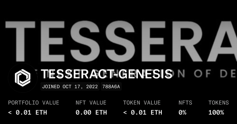 Tesseract Underscore V2 Collection Opensea - Premium Geometric Photo Gallery - Ultra HD