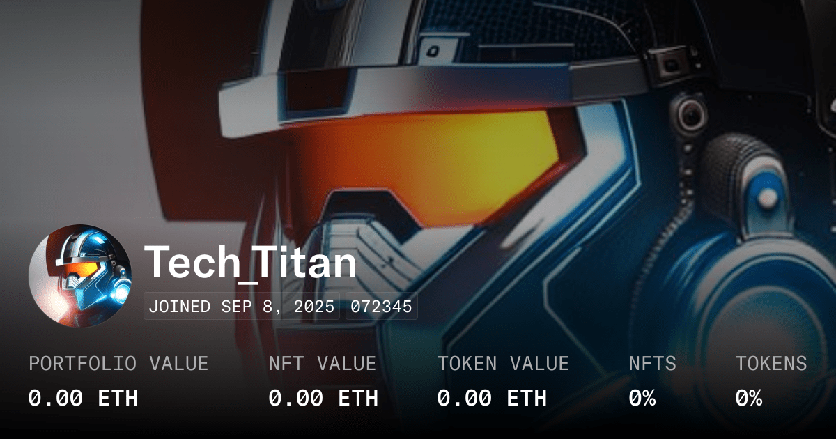 Tech Titan Profile Opensea