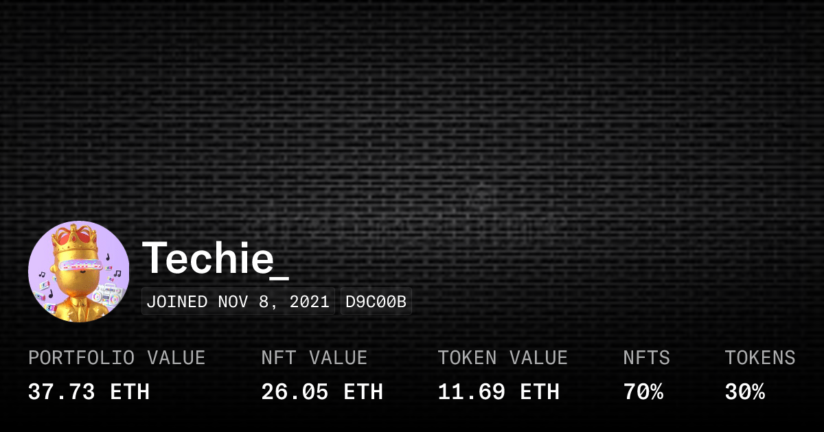 Techie Profile Opensea