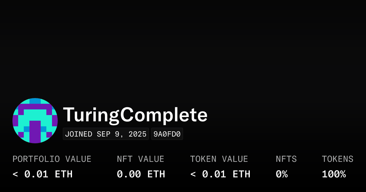 Turingcomplete Profile Opensea