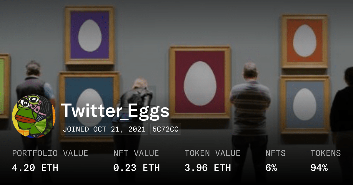 Twitter Eggs Profile Opensea