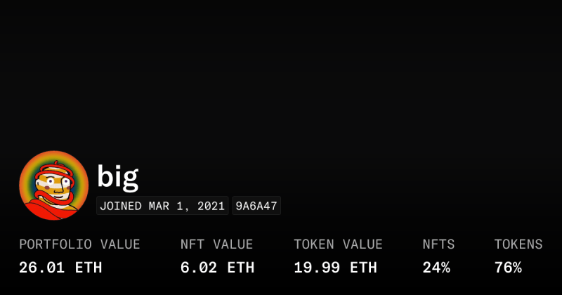 Big Dudu Profile Opensea - Mountain Patterns - Ultra HD HD Collection
