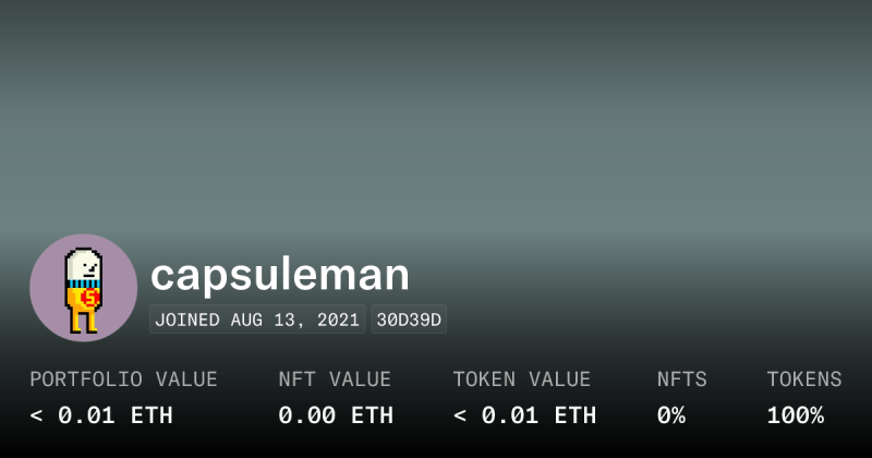 Capsuleman Profile Opensea - Colorful Image Collection - Mobile Quality