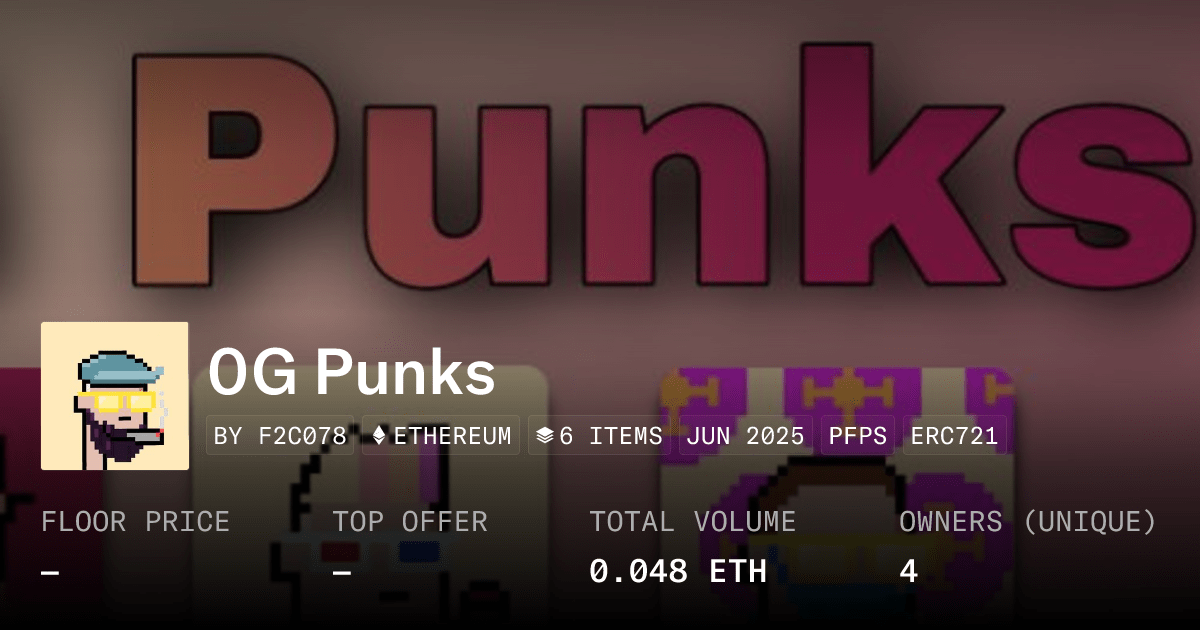 0g Punks Collection Opensea