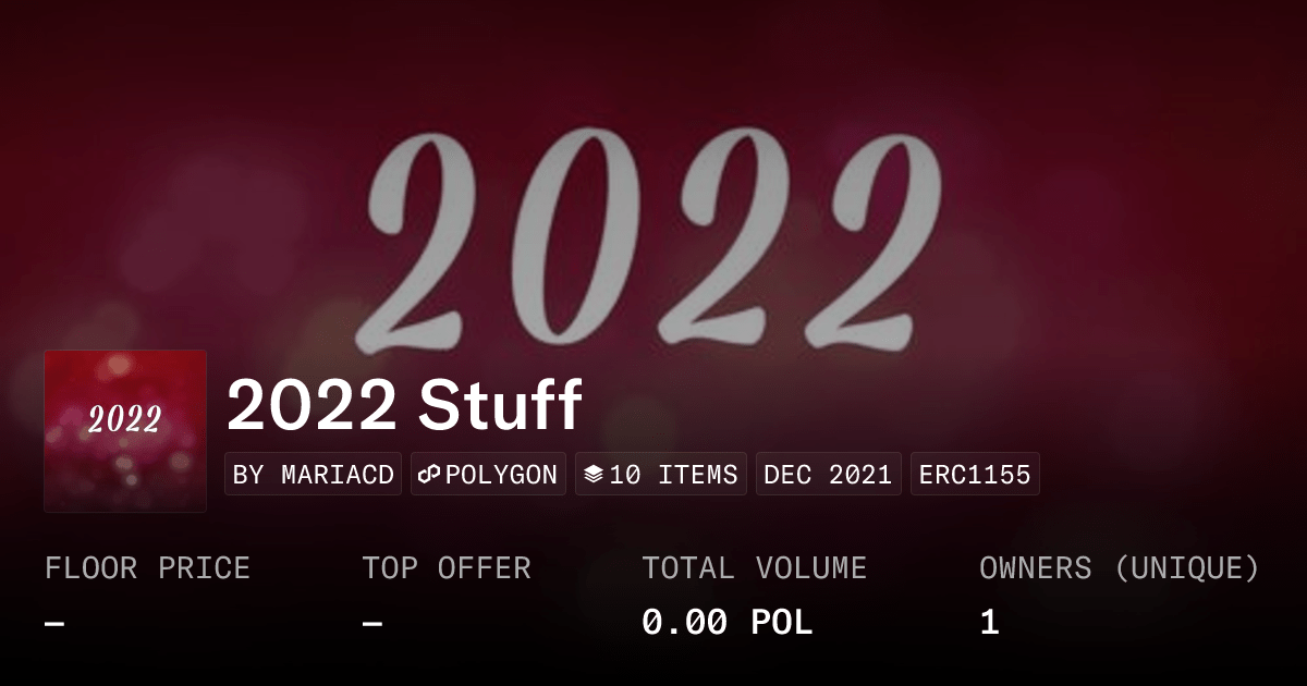 2022 Stuff Collection Opensea