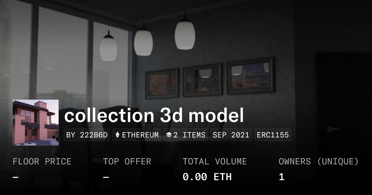 Collection 3d Model Collection Opensea